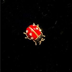Kenneth Jay Lane ladybug pin